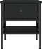 vidaXL - Nachtkastjes - 2 - st - 40x42x45 - cm - bewerkt - hout - zwart