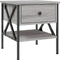 vidaXL - Nachtkastjes - 2 - st - 40x42x45 - cm - bewerkt - hout - grijs - sonoma - eiken