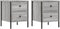 vidaXL - Nachtkastjes - 2 - st - 40x42x50 - cm - bewerkt - hout - grijs - sonoma - eiken