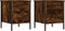 vidaXL - Nachtkastjes - 2 - st - 40x42x50 - cm - bewerkt - hout - gerookt - eikenkleurig