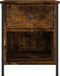 vidaXL - Nachtkastjes - 2 - st - 40x42x50 - cm - bewerkt - hout - gerookt - eikenkleurig