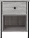 vidaXL - Nachtkastjes - 2 - st - 40x42x50 - cm - bewerkt - hout - grijs - sonoma - eiken