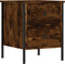 vidaXL - Nachtkastjes - 2 - st - 40x42x50 - cm - bewerkt - hout - gerookt - eikenkleurig
