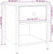 vidaXL - Nachtkastjes - 2 - st - 40x42x50 - cm - bewerkt - hout - zwart