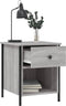 vidaXL - Nachtkastjes - 2 - st - 40x42x50 - cm - bewerkt - hout - grijs - sonoma - eiken