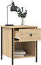 vidaXL - Nachtkastjes - 2 - st - 40x42x50 - cm - bewerkt - hout - sonoma - eikenkleurig