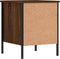 vidaXL - Nachtkastjes - 2 - st - 40x42x50 - cm - bewerkt - hout - bruin - eikenkleur