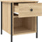 vidaXL - Nachtkastjes - 2 - st - 40x42x50 - cm - bewerkt - hout - sonoma - eikenkleurig