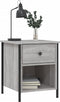vidaXL - Nachtkastjes - 2 - st - 40x42x50 - cm - bewerkt - hout - grijs - sonoma - eiken