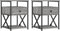 vidaXL - Nachtkastjes - 2 - st - 40x42x55 - cm - bewerkt - hout - grijs - sonoma - eiken