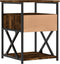 vidaXL - Nachtkastjes - 2 - st - 40x42x55 - cm - bewerkt - hout - gerookt - eikenkleurig