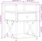 vidaXL - Nachtkastjes - 2 - st - 40x42x55 - cm - bewerkt - hout - zwart