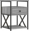 vidaXL - Nachtkastjes - 2 - st - 40x42x55 - cm - bewerkt - hout - grijs - sonoma - eiken