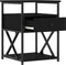 vidaXL - Nachtkastjes - 2 - st - 40x42x55 - cm - bewerkt - hout - zwart