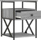 vidaXL - Nachtkastjes - 2 - st - 40x42x55 - cm - bewerkt - hout - grijs - sonoma - eiken
