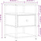 vidaXL - Nachtkastjes - 2 - st - 40x42x56 - cm - bewerkt - hout - bruin - eikenkleur