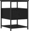 vidaXL - Nachtkastjes - 2 - st - 40x42x56 - cm - bewerkt - hout - zwart