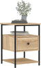 vidaXL - Nachtkastjes - 2 - st - 40x42x56 - cm - bewerkt - hout - sonoma - eikenkleurig