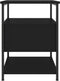 vidaXL - Nachtkastjes - 2 - st - 40x42x56 - cm - bewerkt - hout - zwart