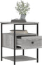 vidaXL - Nachtkastjes - 2 - st - 40x42x56 - cm - bewerkt - hout - grijs - sonoma - eiken