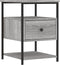 vidaXL - Nachtkastjes - 2 - st - 40x42x56 - cm - bewerkt - hout - grijs - sonoma - eiken