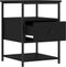 vidaXL - Nachtkastjes - 2 - st - 40x42x56 - cm - bewerkt - hout - zwart