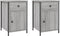 vidaXL - Nachtkastjes - 2 - st - 40x42x60 - cm - bewerkt - hout - grijs - sonoma - eiken