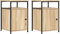 vidaXL - Nachtkastjes - 2 - st - 40x42x60 - cm - bewerkt - hout - sonoma - eikenkleurig