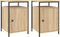 vidaXL - Nachtkastjes - 2 - st - 40x42x60 - cm - bewerkt - hout - sonoma - eikenkleurig