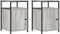 vidaXL - Nachtkastjes - 2 - st - 40x42x60 - cm - bewerkt - hout - grijs - sonoma - eiken