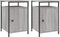 vidaXL - Nachtkastjes - 2 - st - 40x42x60 - cm - bewerkt - hout - grijs - sonoma - eiken