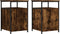 vidaXL - Nachtkastjes - 2 - st - 40x42x60 - cm - bewerkt - hout - gerookt - eikenkleurig
