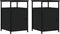 vidaXL - Nachtkastjes - 2 - st - 40x42x60 - cm - bewerkt - hout - zwart