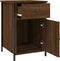 vidaXL - Nachtkastjes - 2 - st - 40x42x60 - cm - bewerkt - hout - bruin - eikenkleur