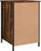 vidaXL - Nachtkastjes - 2 - st - 40x42x60 - cm - bewerkt - hout - gerookt - eikenkleurig