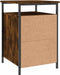 vidaXL - Nachtkastjes - 2 - st - 40x42x60 - cm - bewerkt - hout - gerookt - eikenkleurig