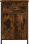 vidaXL - Nachtkastjes - 2 - st - 40x42x60 - cm - bewerkt - hout - gerookt - eikenkleurig