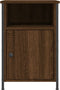 vidaXL - Nachtkastjes - 2 - st - 40x42x60 - cm - bewerkt - hout - bruin - eikenkleur