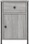 vidaXL - Nachtkastjes - 2 - st - 40x42x60 - cm - bewerkt - hout - grijs - sonoma - eiken