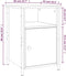 vidaXL - Nachtkastjes - 2 - st - 40x42x60 - cm - bewerkt - hout - gerookt - eikenkleurig