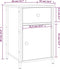 vidaXL - Nachtkastjes - 2 - st - 40x42x60 - cm - bewerkt - hout - gerookt - eikenkleurig