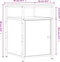 vidaXL - Nachtkastjes - 2 - st - 40x42x60 - cm - bewerkt - hout - zwart