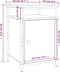 vidaXL - Nachtkastjes - 2 - st - 40x42x60 - cm - bewerkt - hout - zwart