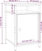 vidaXL - Nachtkastjes - 2 - st - 40x42x60 - cm - bewerkt - hout - gerookt - eikenkleurig