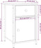 vidaXL - Nachtkastjes - 2 - st - 40x42x60 - cm - bewerkt - hout - zwart