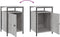 vidaXL - Nachtkastjes - 2 - st - 40x42x60 - cm - bewerkt - hout - grijs - sonoma - eiken