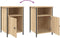 vidaXL - Nachtkastjes - 2 - st - 40x42x60 - cm - bewerkt - hout - sonoma - eikenkleurig