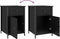 vidaXL - Nachtkastjes - 2 - st - 40x42x60 - cm - bewerkt - hout - zwart