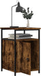 vidaXL - Nachtkastjes - 2 - st - 40x42x60 - cm - bewerkt - hout - gerookt - eikenkleurig