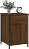 vidaXL - Nachtkastjes - 2 - st - 40x42x60 - cm - bewerkt - hout - bruin - eikenkleur